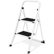Wholesale - White 2-Step Ladder Folding Stool w/Handle (No UPC) HB Tower C/P 1